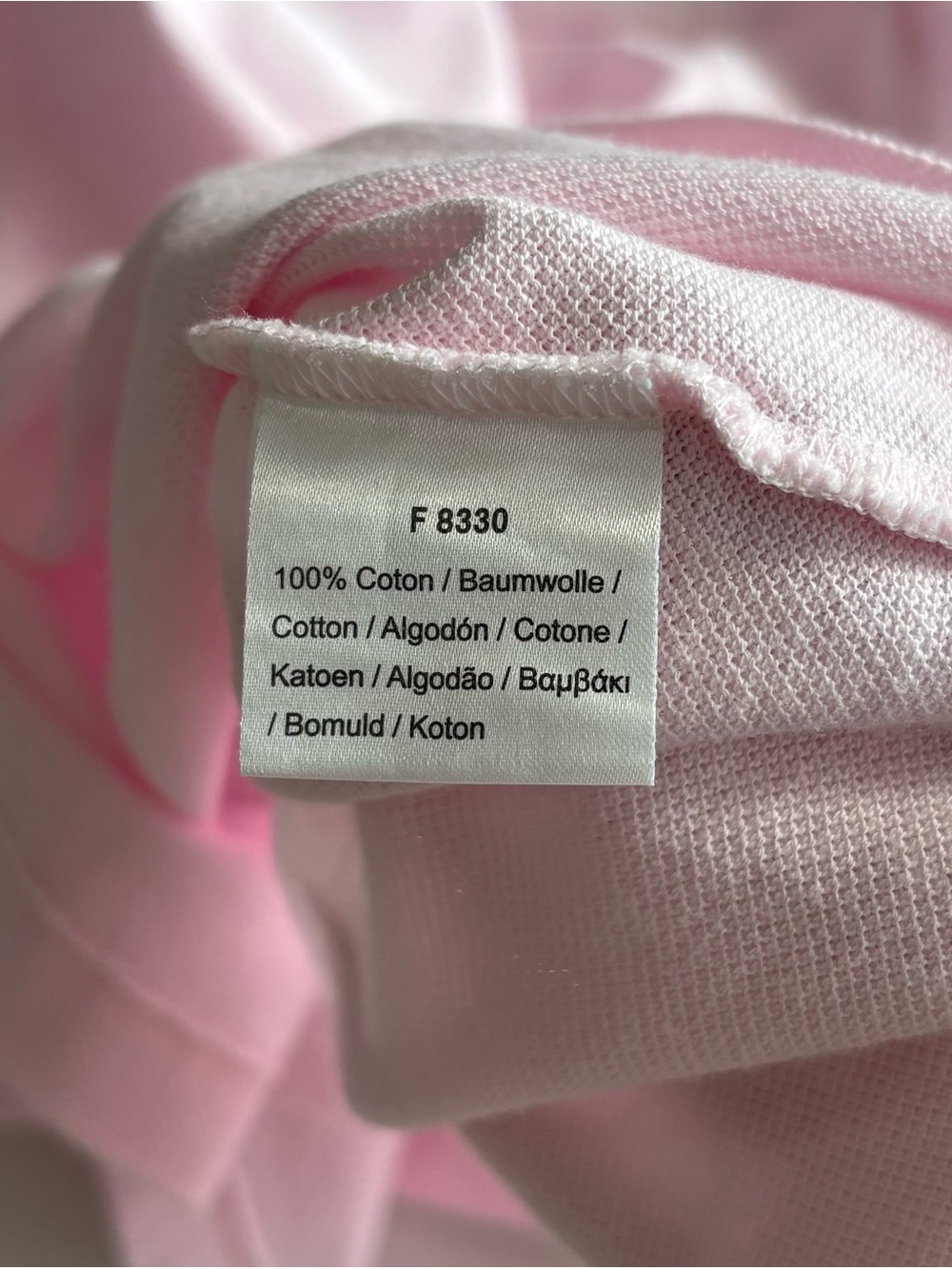 Lacoste Pink Long-Sleeve Polo Dress 100% cotton 16 y.o. - Picture 10 of 10
